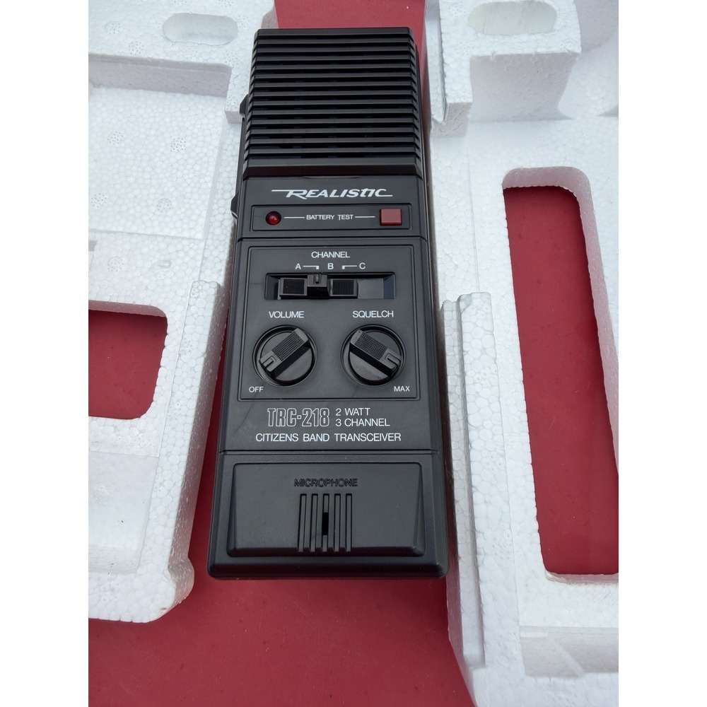 Realistic TRC-213 Handheld CB Radio Walkie Talkie Stranger Things NEW NoS In Box